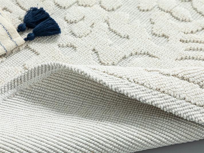 Seana Cottony Rug 110x110 cm White