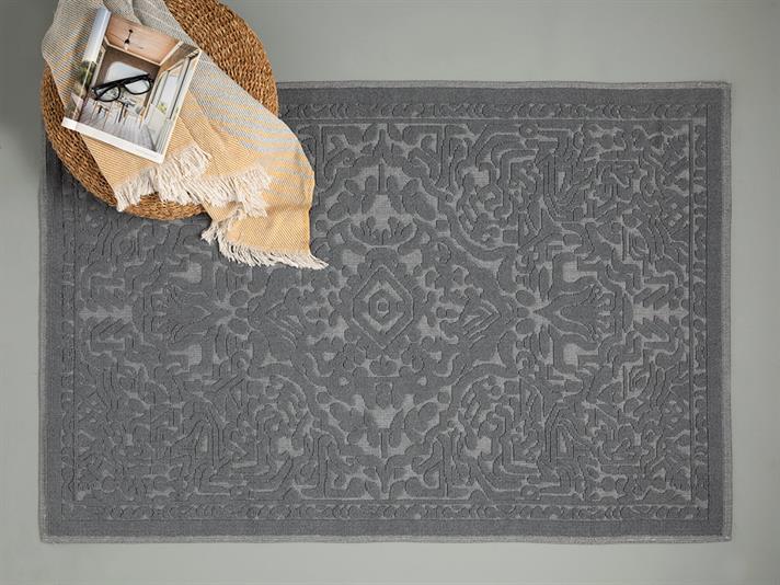 Seana Covor, Bumbac, 100*200 Cm, Albastru İnchis