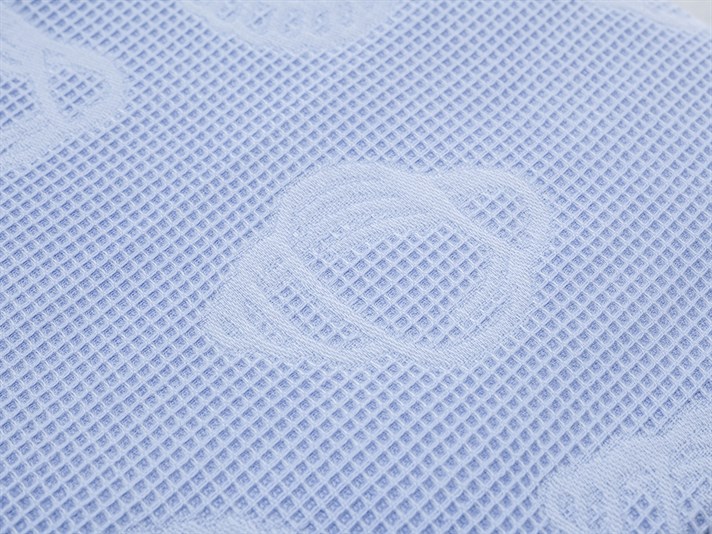 Seashell  Jacard Pentru o persoana  CUVERTURĂ 160x240 cm Albastru