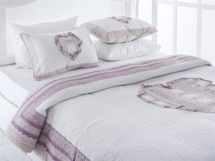 Selesta  Patchwork Double Person  SET CUVERTURĂ DE PA 240x260 cm Lilac.