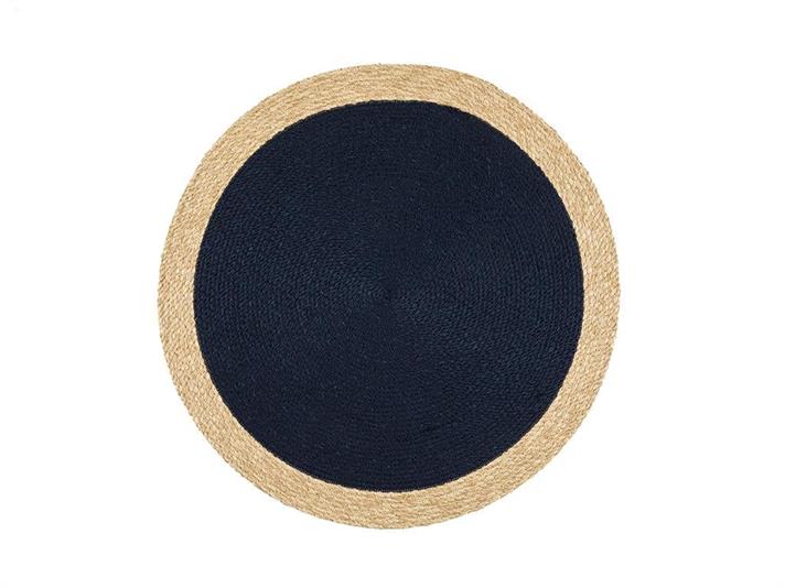 Sely Covor Decorativ Din İută, Iută, 90 Cm, Natural - Burgundia
