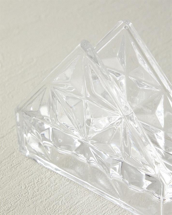 Sticlă Suport Șervețele 12.5x4.5x10 cm Transparent