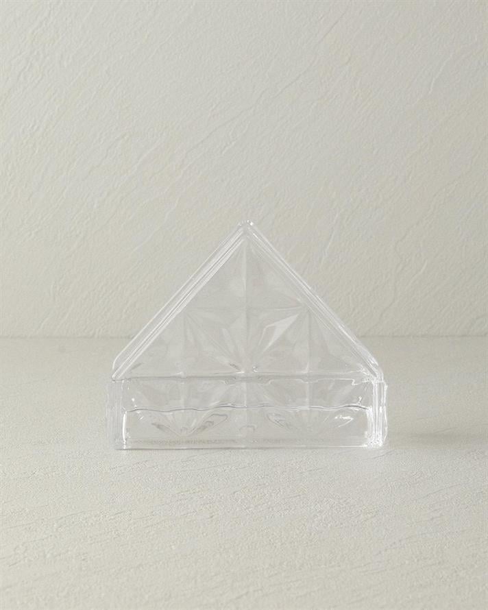 Sticlă Suport Șervețele 12.5x4.5x10 cm Transparent