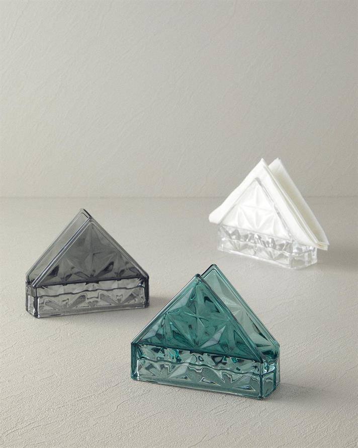 Sticlă Suport Șervețele 12.5x4.5x10 cm Transparent