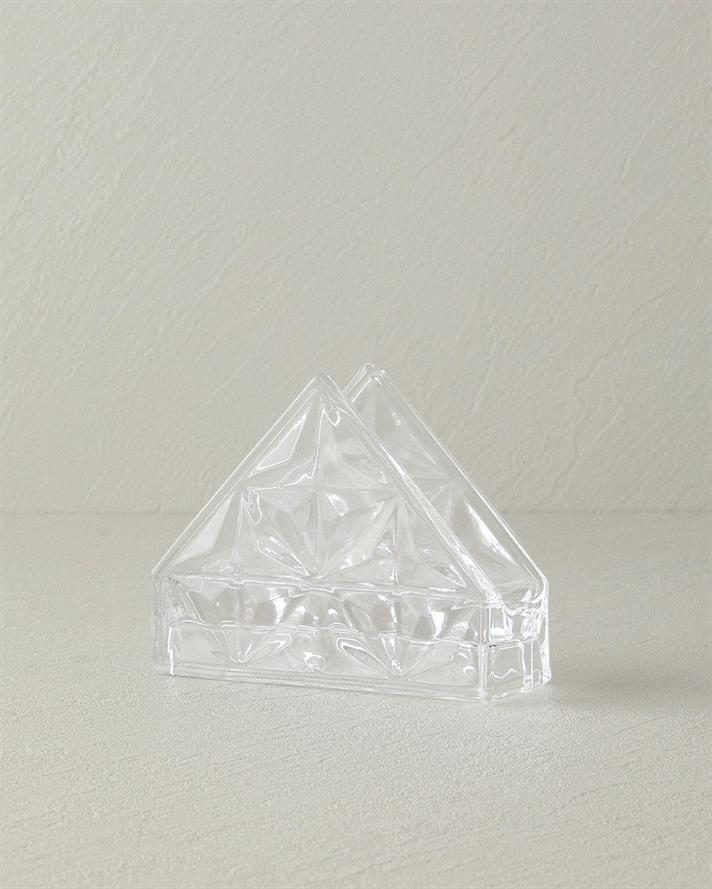 Sticlă Suport Șervețele 12.5x4.5x10 cm Transparent