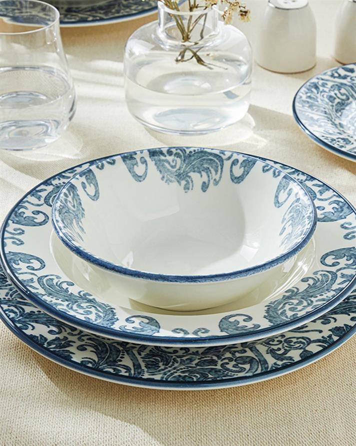 Hypnos Porcelain Dinner Set 8 ParÃ§a 2 KiÅilik Dark Blue