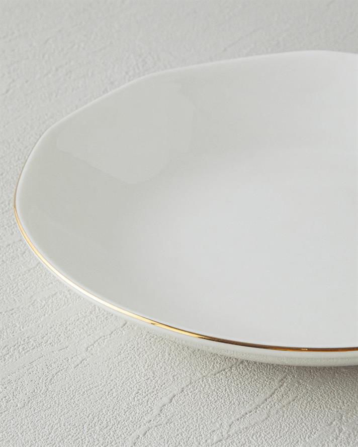 Serviciu de masa, Carmen, portelan, 24 buc pentru 6 persoane, auriu