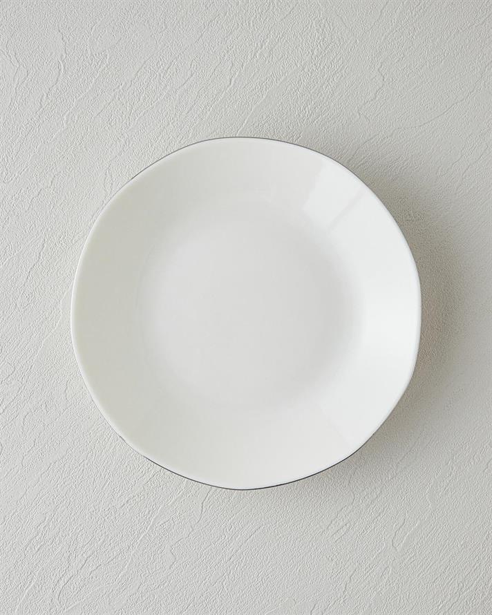 Serviciu de masa, Carmen, portelan, 24 buc pentru 6 persoane, argintiu