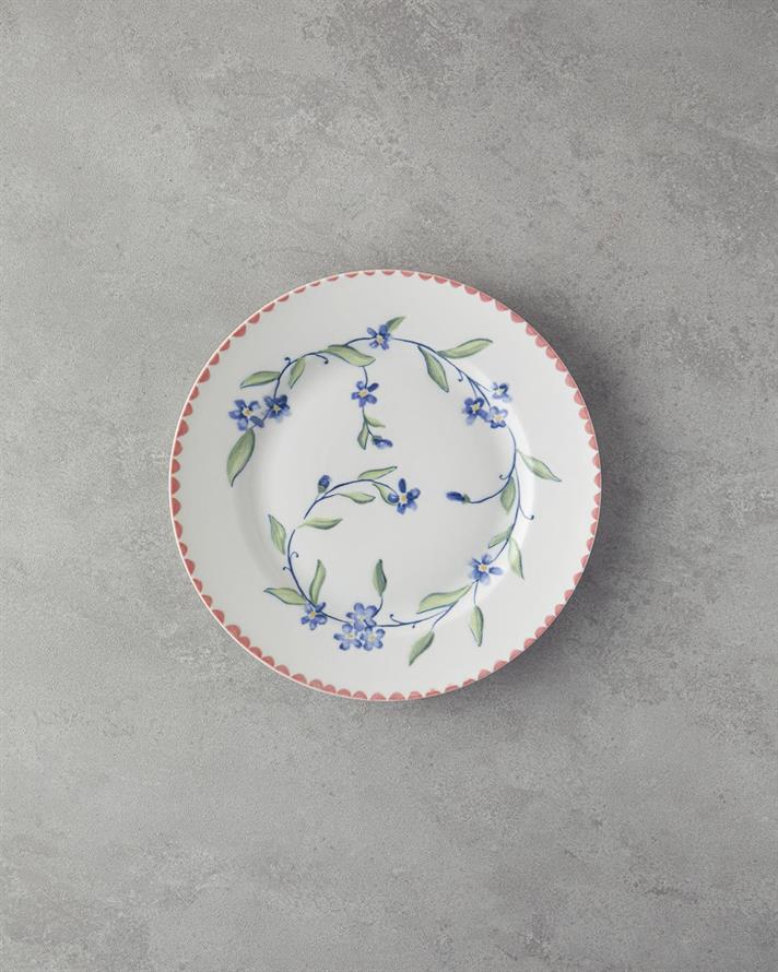Serviciu de masa, Dreamland, portelan, 24 buc pentru 6 persoane, roz - bleu