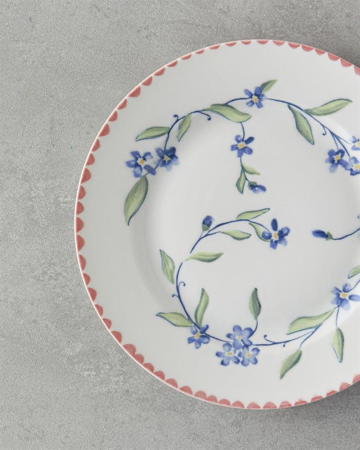 Serviciu de masa, Dreamland, portelan, 24 buc pentru 6 persoane, roz - bleu