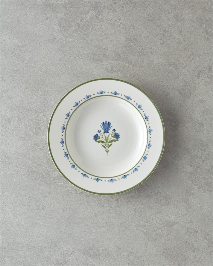 Serviciu de masa, Eternal, portelan, 24 buc pentru 6 persoane, verde-bleu