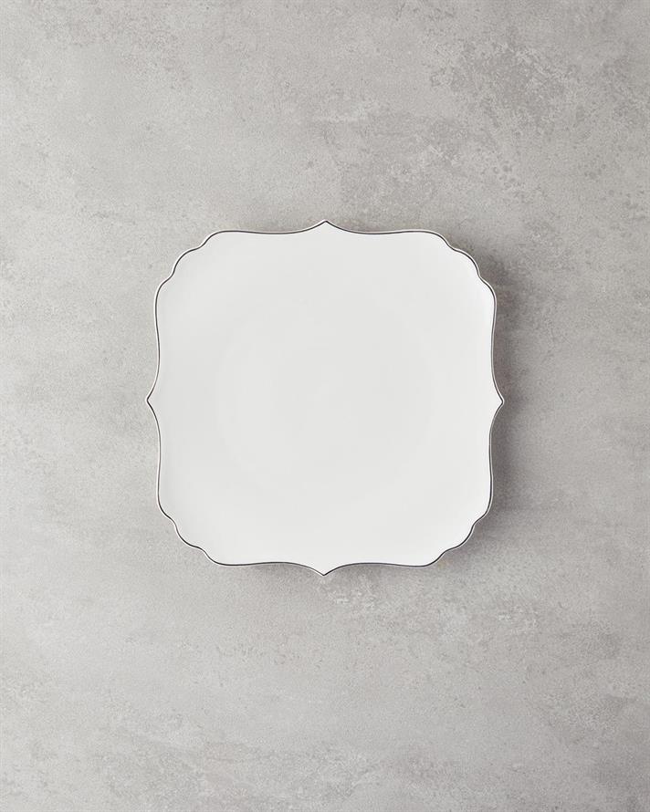 Serviciu de masa, Napoli, portelan, 27 buc pentru 6 persoane, argintiu