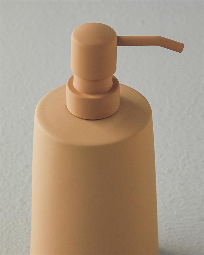 Set 2 accesorii de baie, Natura Modern, ceramică, 9x19,5 + 12,5x2,5 cm, bej