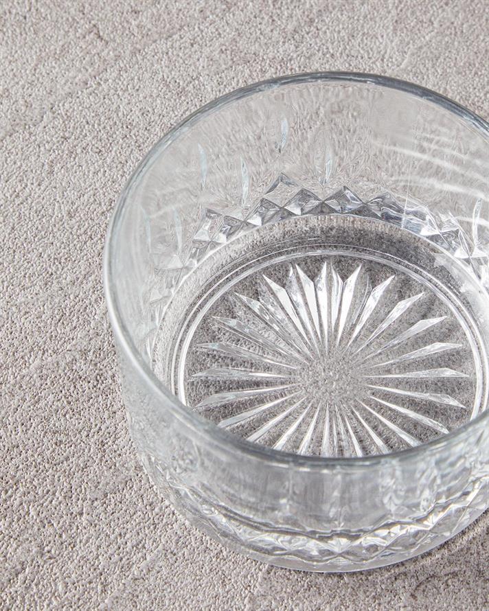 Set 2 boluri, Aura, sticlă, 260 ml, transparent