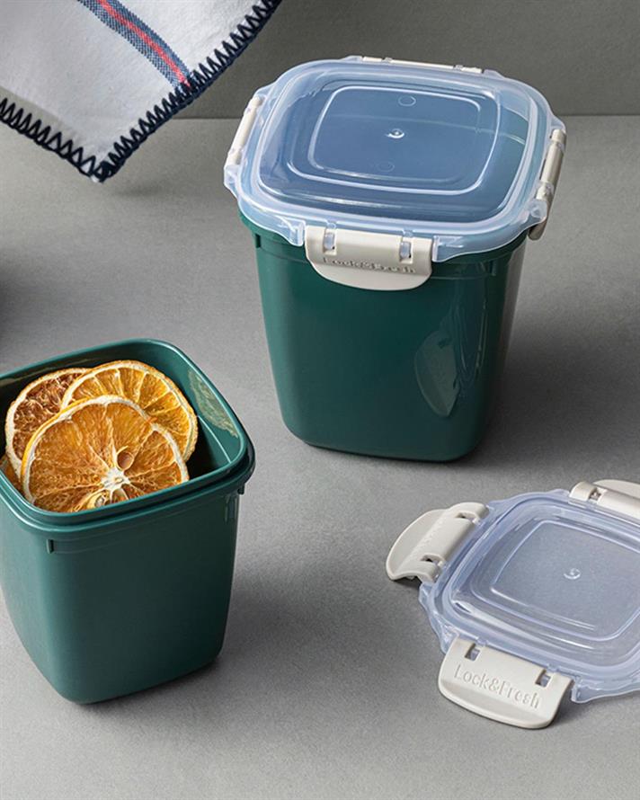 Plastic 2 Set Storage Box Green