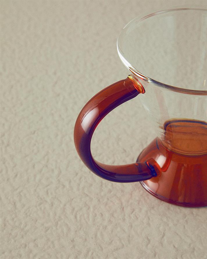 Set 2 cești, Tasty, sticlă borosilicată, 190 ml, arămiu