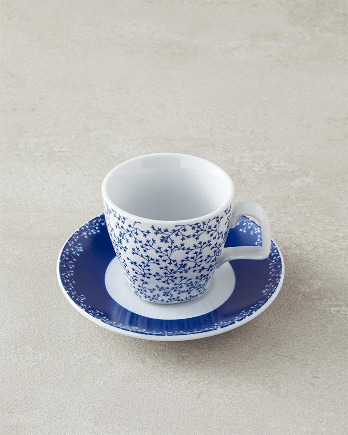 Frezya Porcelain 4 Pieces 2 Servings Coffee Cup Set 80 ml Blue