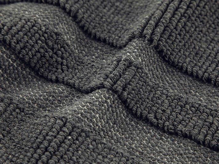 Set 2 covorașe de baie, Classy Frame, bumbac-poliester, 60x90 + 40x60 cm, gri închis