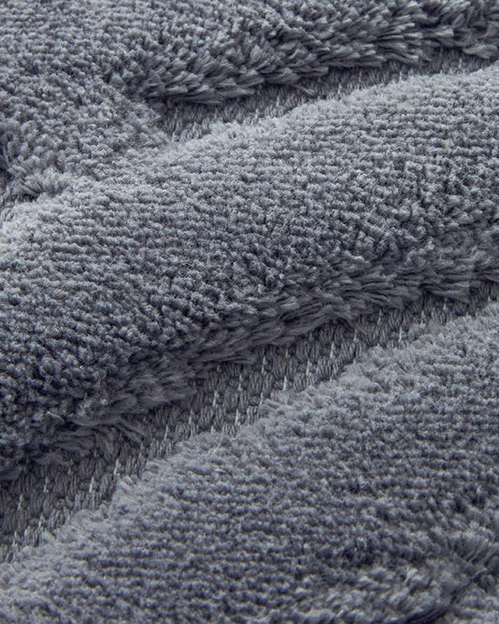 Cottony Cotton Bath Mat Set Dark Gray