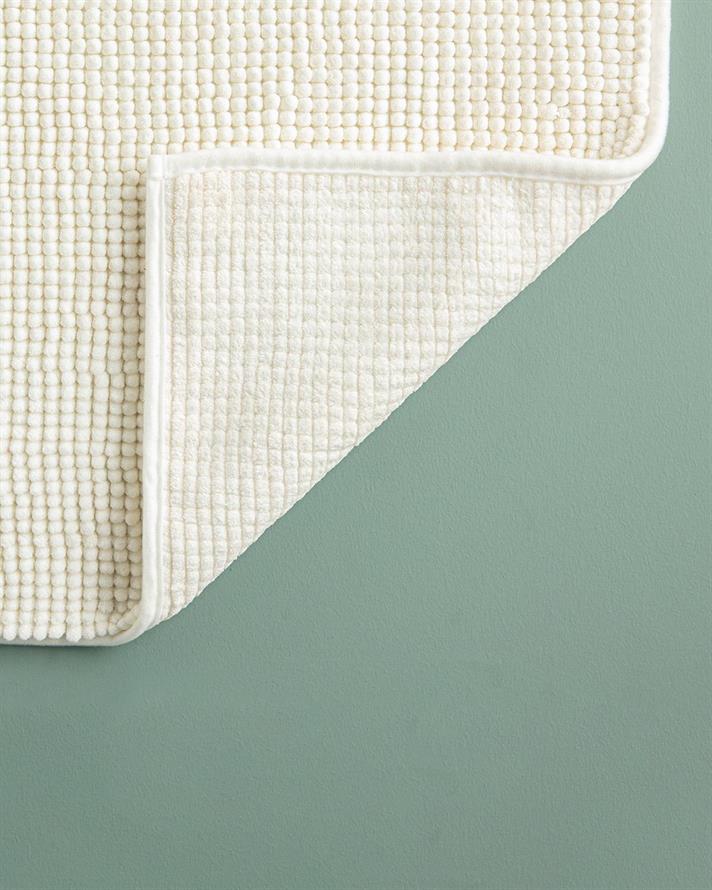 Set 2 covorașe de baie, Paige, poliester, 60x90 + 40x60 cm, ecru