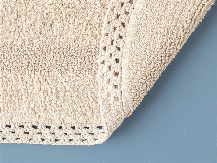 Set 2 covorașe de baie, Polin, bumbac, 60x90 + 40x60 cm, bej