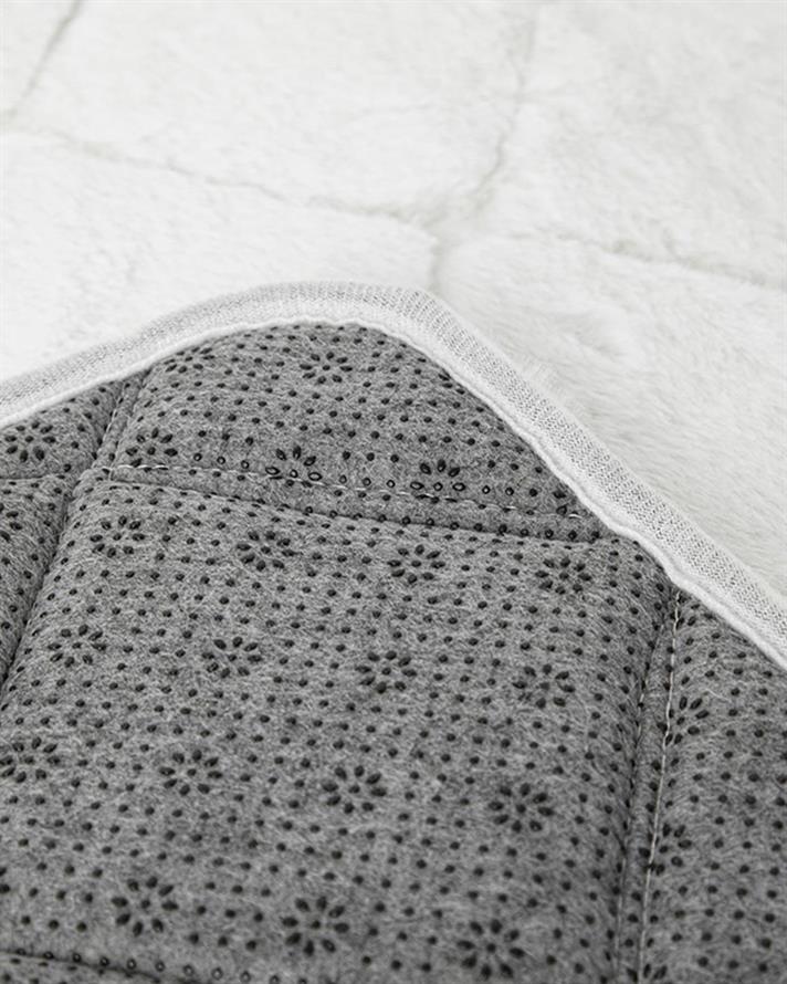 Set 2 covorașe de baie, Soft Touch, poliester, 60x90 + 45x60 cm, alb