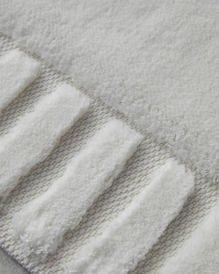 Set 2 covorase de baie, Pearly, bumbac, 60x90 + 40x60 cm, ecru