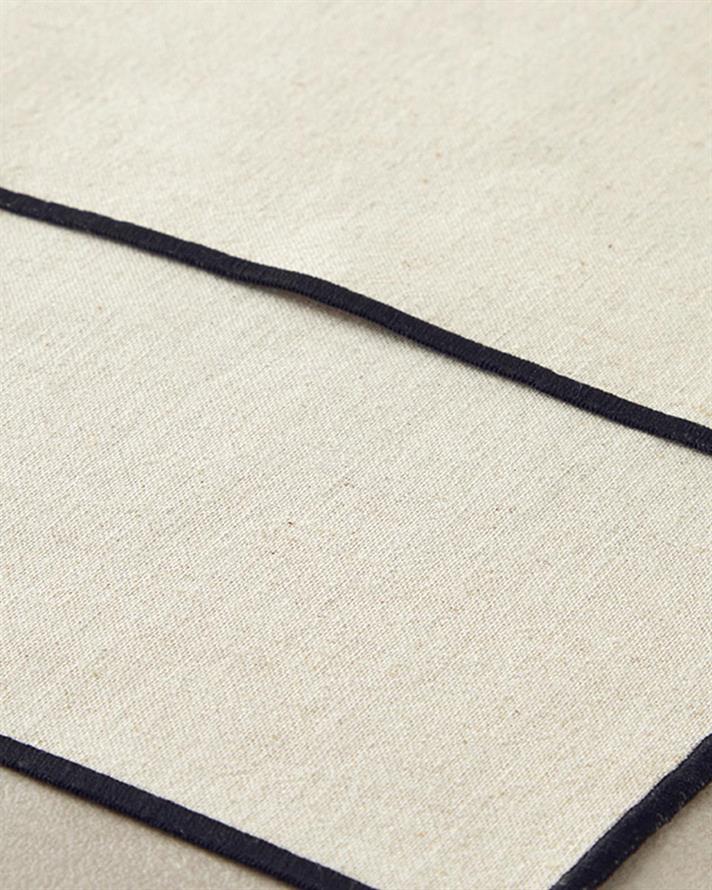 Bumbac 2 set Șervețele de Masă 35x35 cm Cremă.