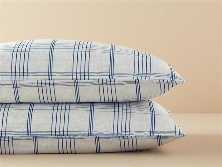 Set 2 fețe de pernă, Balmoral, bumbac-poliester, 50x70 cm, bleu