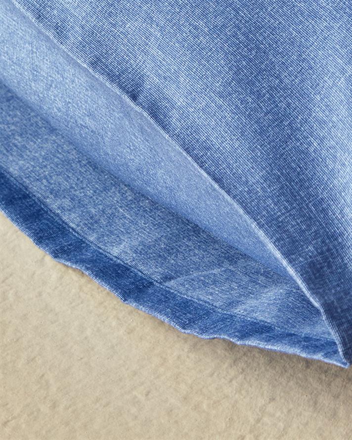 Set 2 fețe de pernă, Textured Plain, bumbac-poliester, 50x70 cm, bleu