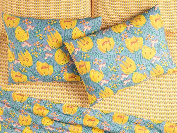 Set 2 fețe de pernă, Tulip Paradise, bumbac-poliester, 50x70 cm