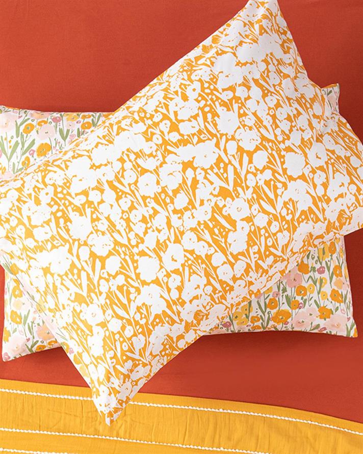 Set 2 fețe de pernă, Wild Flowers, bumbac, 50x70 cm