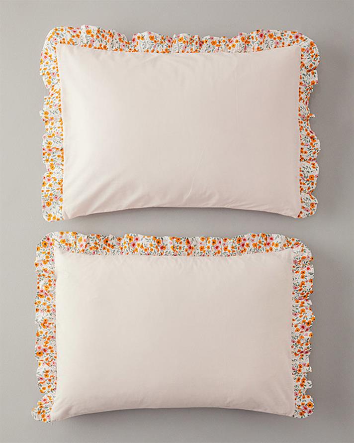 Set 2 fete de perna, Ditsy Kombin, bumbac, 50x70 cm, roz