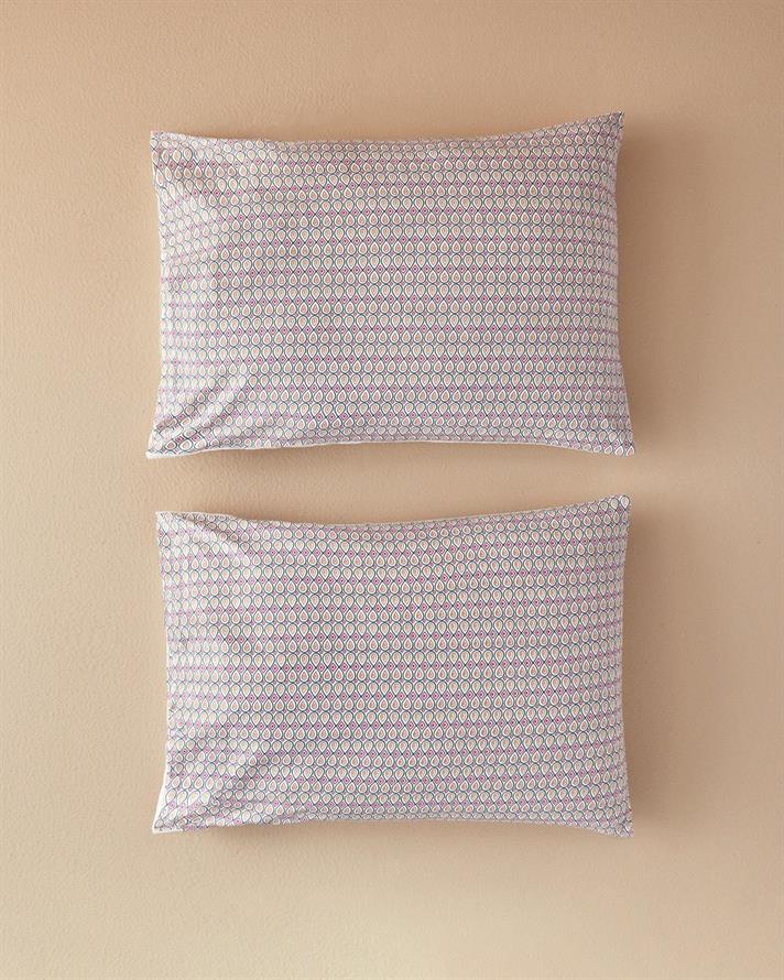 Set 2 fete de perna, Folk Bouquet, bumbac, 50x70 cm, verde