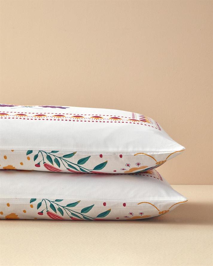 Set 2 fete de perna, Folk Dream, bumbac, 50x70 cm, roz