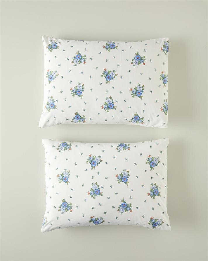 Set 2 fete de perna, Fragrant Flowers, bumbac, 50x70 cm, bleu