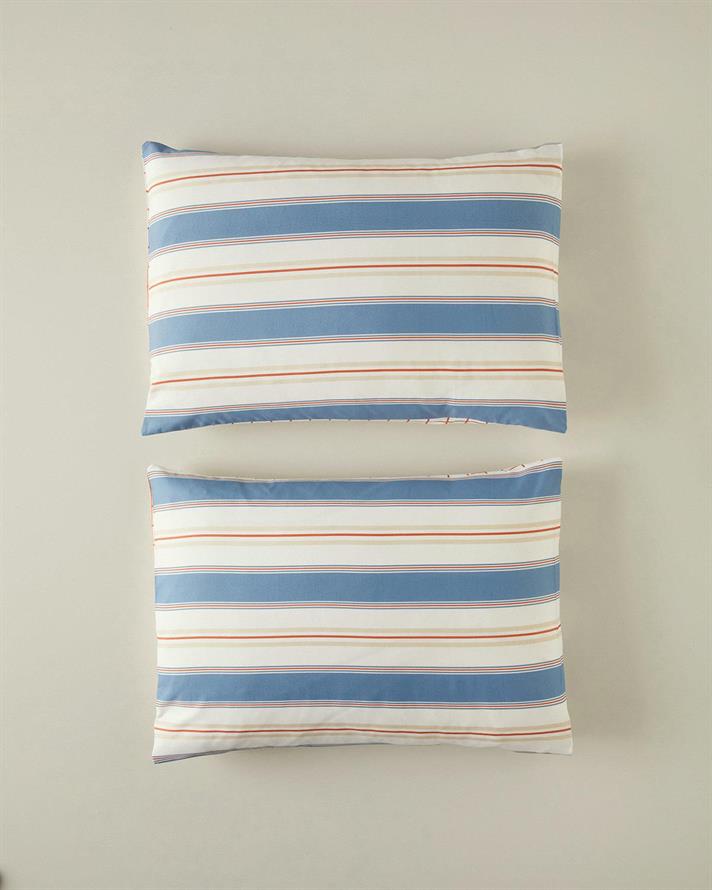 Set 2 fete de perna, Natural Lines, bumbac-poliester, 50x70 cm, bleu