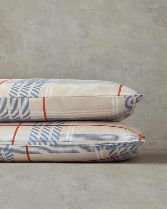 Set 2 fete de perna, Natural Plaid, bumbac-poliester, 50x70 cm, bej
