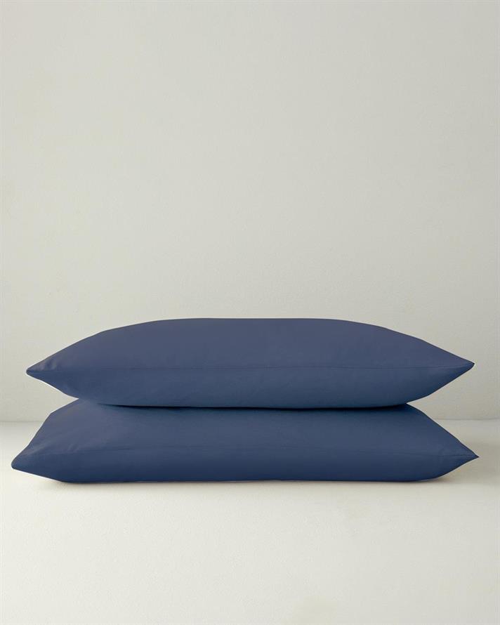 Set 2 fete de perna, Pure, bumbac, 50x70 cm, bleumarin
