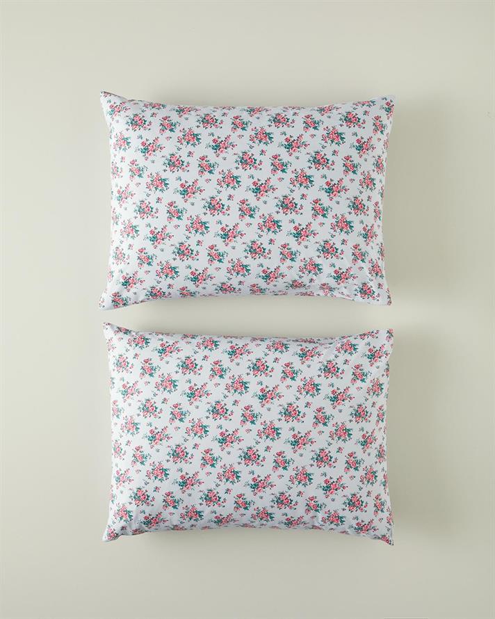 Set 2 fete de perna, Rose Harmony, bumbac, 50x70 cm, bleu