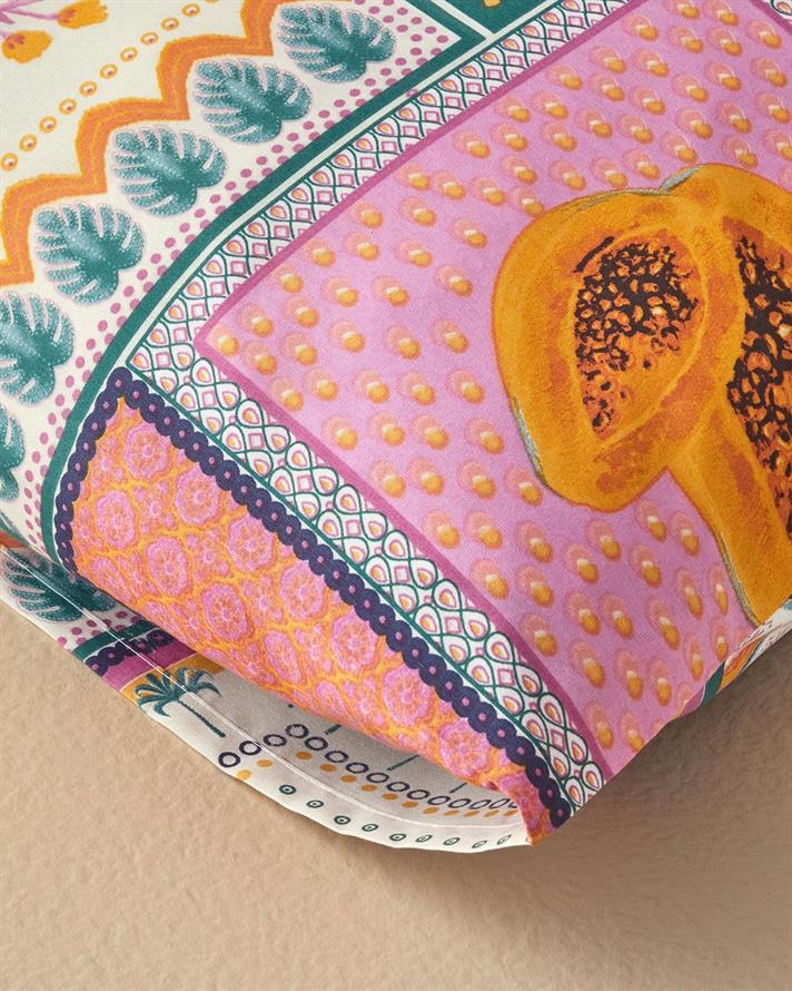 Set 2 fete de perna, Tropic Patch, bumbac-poliester, 50x70 cm, roz