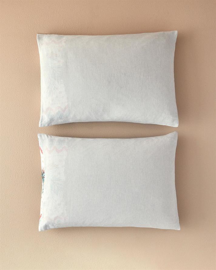 Set 2 fete de perna, Tropic Sunset, bumbac-viscoza, 50x70 cm, verde