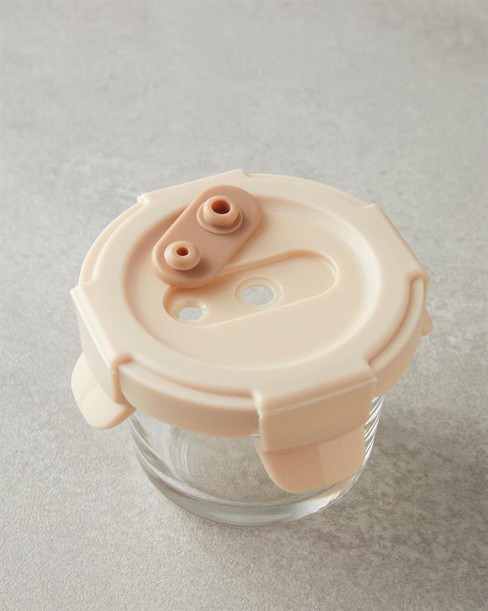 Minimo Glass 2 set  VAS PENTRU PĂSTRARE 130 ml Burgundia-gri