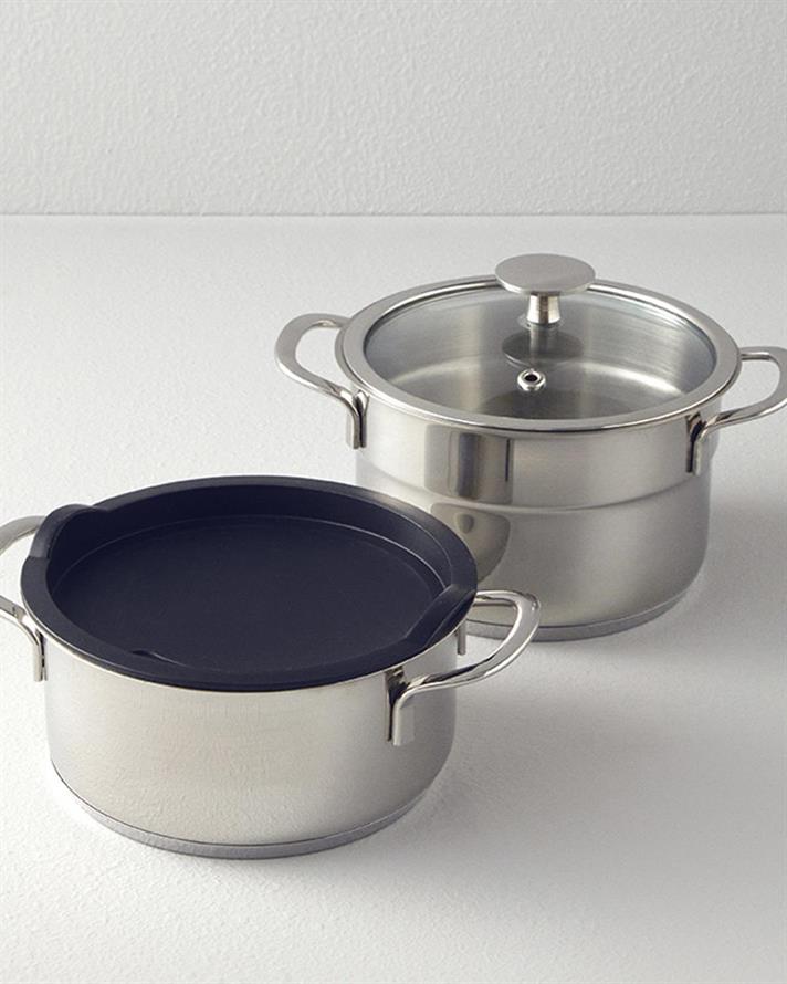 Terra Oțel Inoxidabil 4 Piese Set Gătește-Păstrează 14 cm Oțel