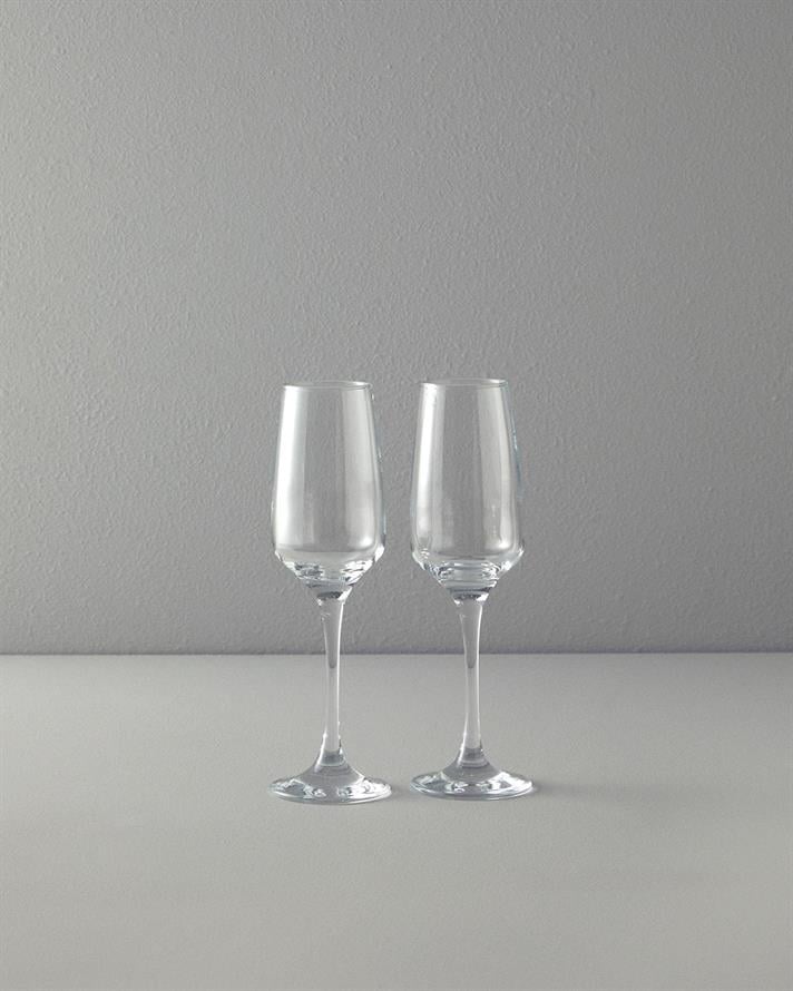 Set 2 Pahare șampanie, Passion, sticlă, 385 ml, transparent