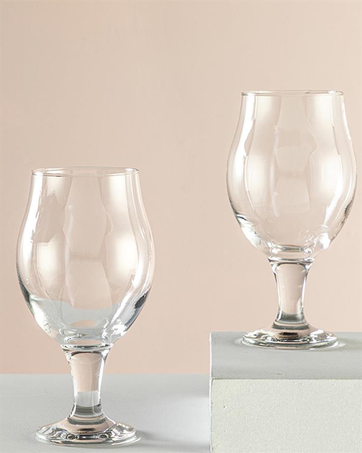 Delhi Glass 2 Set Beer Glass 570 ml Transparent