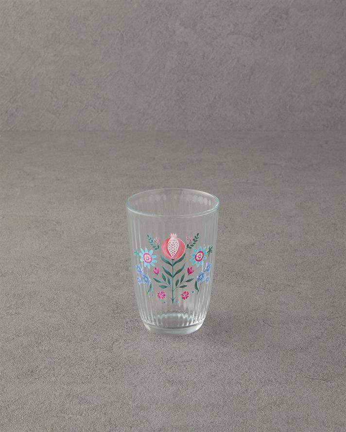 Set 2 pahare pentru apa/ sucuri, Carnival Tulip, sticla, 395 ml, bleu