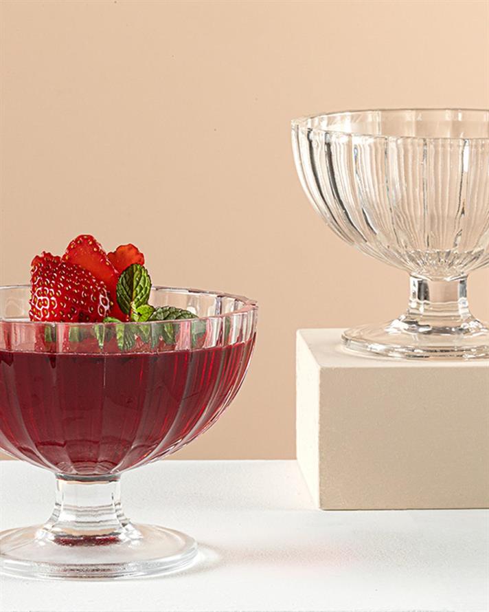 Set 2 pahare pentru apa/ sucuri, Ricco, sticla, 235 ml, transparent