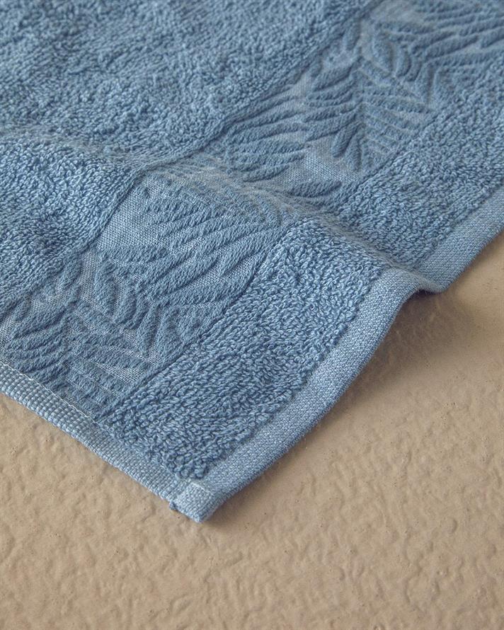 Set 2 prosoape, Branch, bumbac, 50x80+30x45 cm, albastru