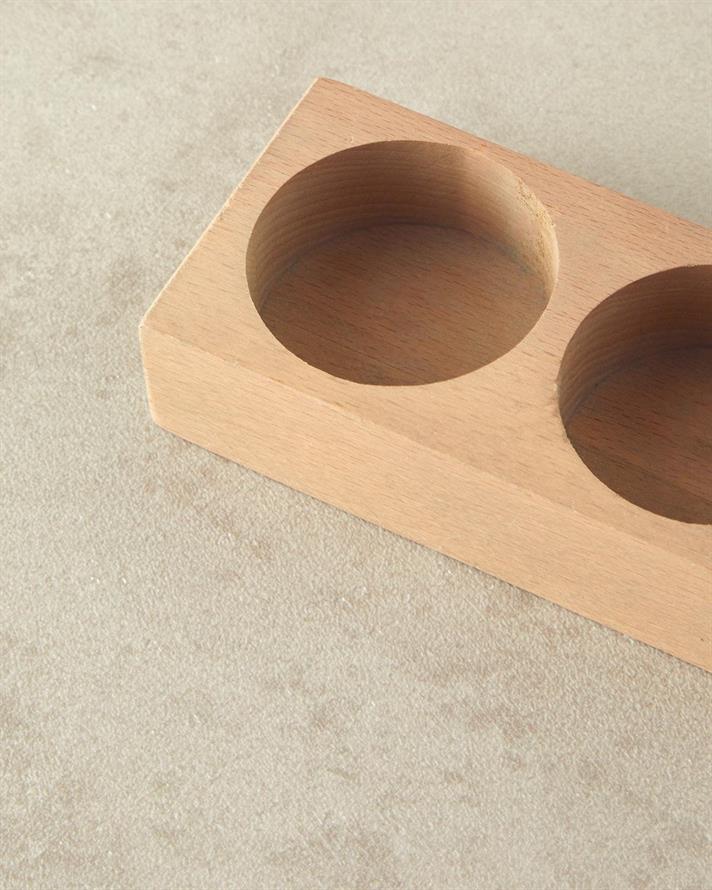 Glass 2 Set Oil-Vinegar Cup 250 ml Dark Beige